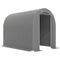 5' x 8' Outdoor Storage Shed, Heavy Duty Galvanized Steel Portable Shed for Bike, Motorcycle, Garden Tools, Light Grey