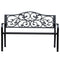 Outsunny Garden Bench Outdoor Loveseat with Vintage Floral Pattern Cast Metal, 50