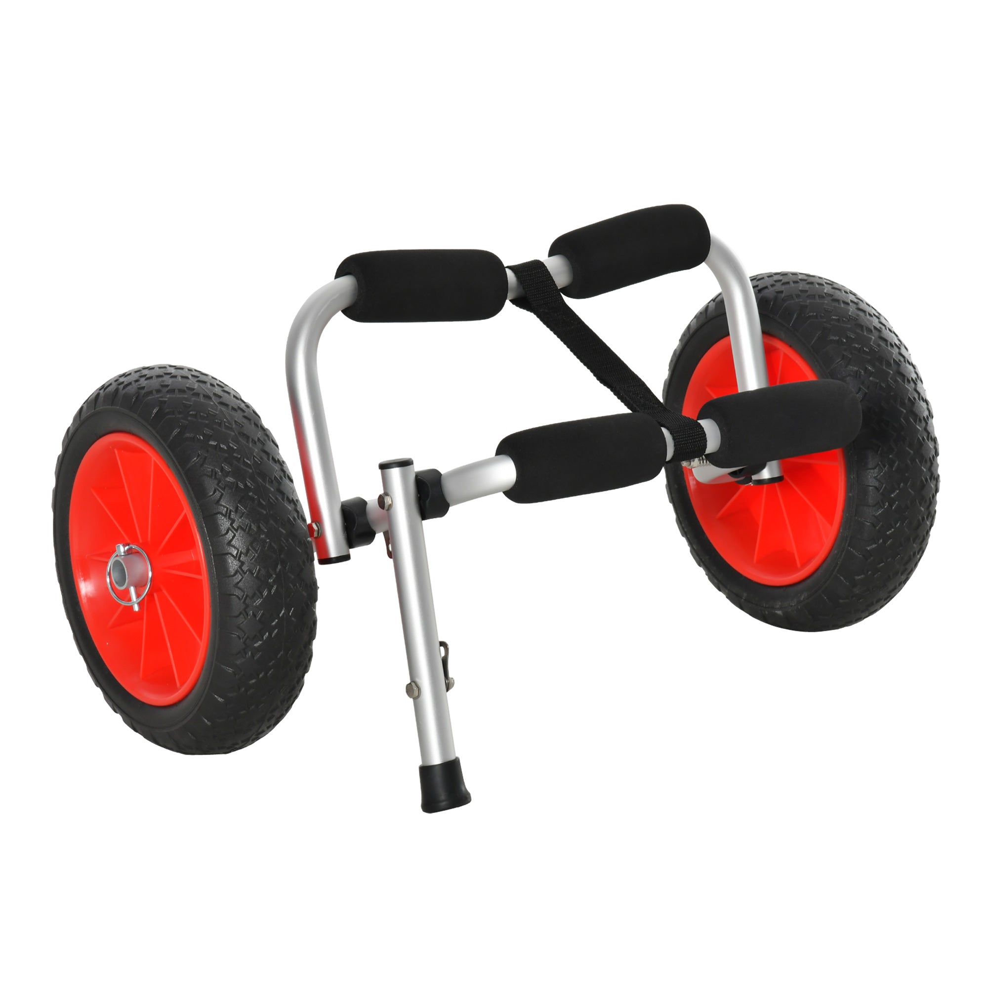 Soozier Rolling Kayak Cart Kayak Cart Dolly Transporter for Cleaning, Storing, & Maintenance with Aluminum Frame & Folding Design 
