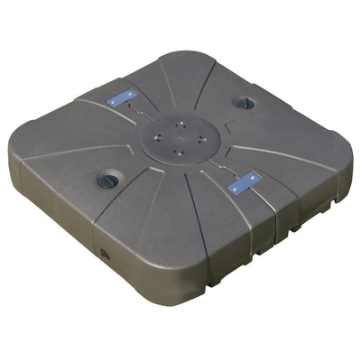 Outsunny Square Cantilever Patio Umbrella Base Water or Sand Filled with Wheels Crossbar Heavy-Duty Umbrella Stand 