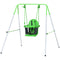 Outsunny Toddler Swing Set 2 in 1 with Safety Harness, Durable Design for Ages 3-36 Months