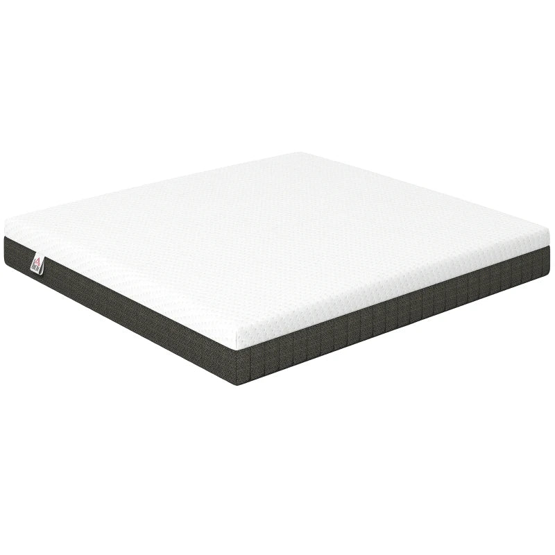 HOMCOM 10" Cooling Memory Foam Mattress in a Box with Pressure Relief & Lumbar Support – Medium Firm