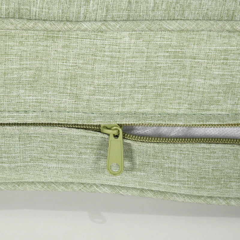Patio Chair Cushions, Thick Deep Seat Outdoor Seat Cushion with Back Cushion, Light Green