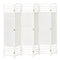 HOMCOM Woven Wonderland: 6-Panel 5.6FT Tall Freestanding Folding Screen, Woven Fiber Room Divider for Living Room, Bedroom, White