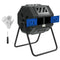 Tumbling Compost Bin Outdoor Dual Chamber 360° Rotating Composter 43 Gallon with Sliding Doors, Blue