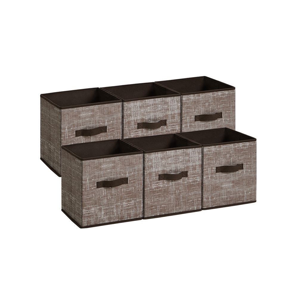 SONGMICS Non-Woven Fabric Storage Cubes with Double Handles 