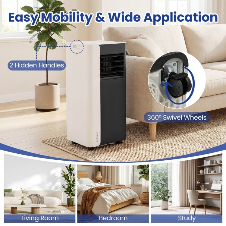 8000 BTU  3 in 1 Portable Air Conditioner with Fan and Dehumidifier Model