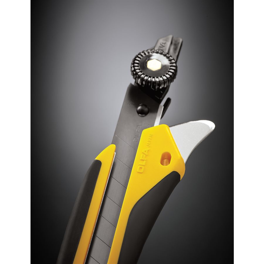 Utility Knife 18mm Fibreglass with Rubber Grip & Ratchet Lock L-5 