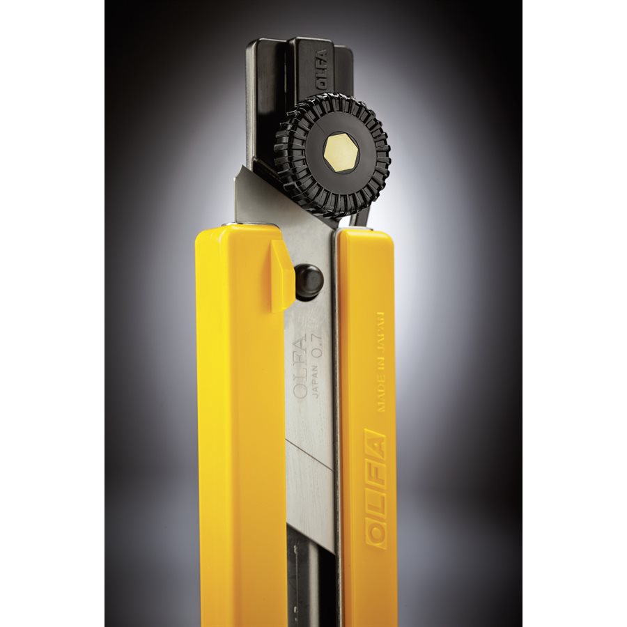 Utility Knife 25mm Heavy Duty with Rubber Handle & Ratchet Lock H-1 