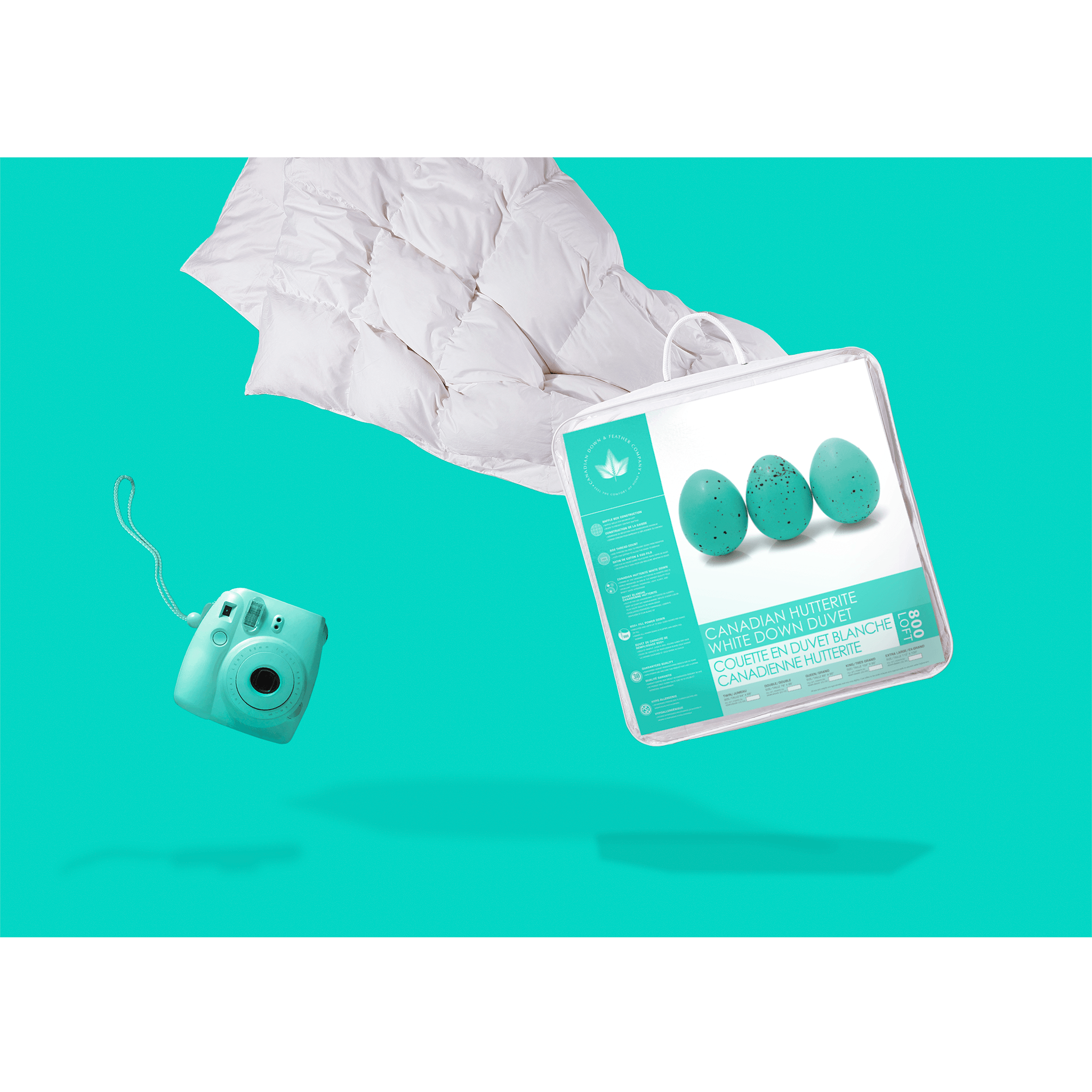 800 Loft Hutterite White Down Duvet 