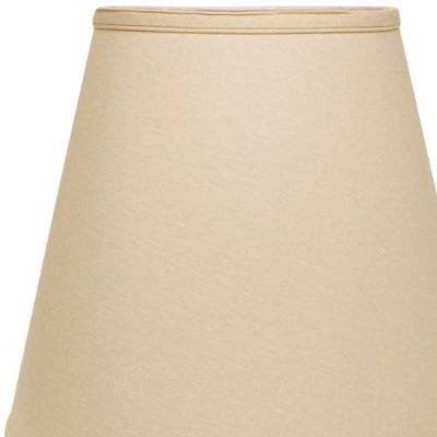 Extra Deep Empire Hardback Lampshade With Washer Fitter, Beige Color Fabric Lampshade For Table Lamps, Natural Linen, 9 Top X 16 Bottom X 14 Height 