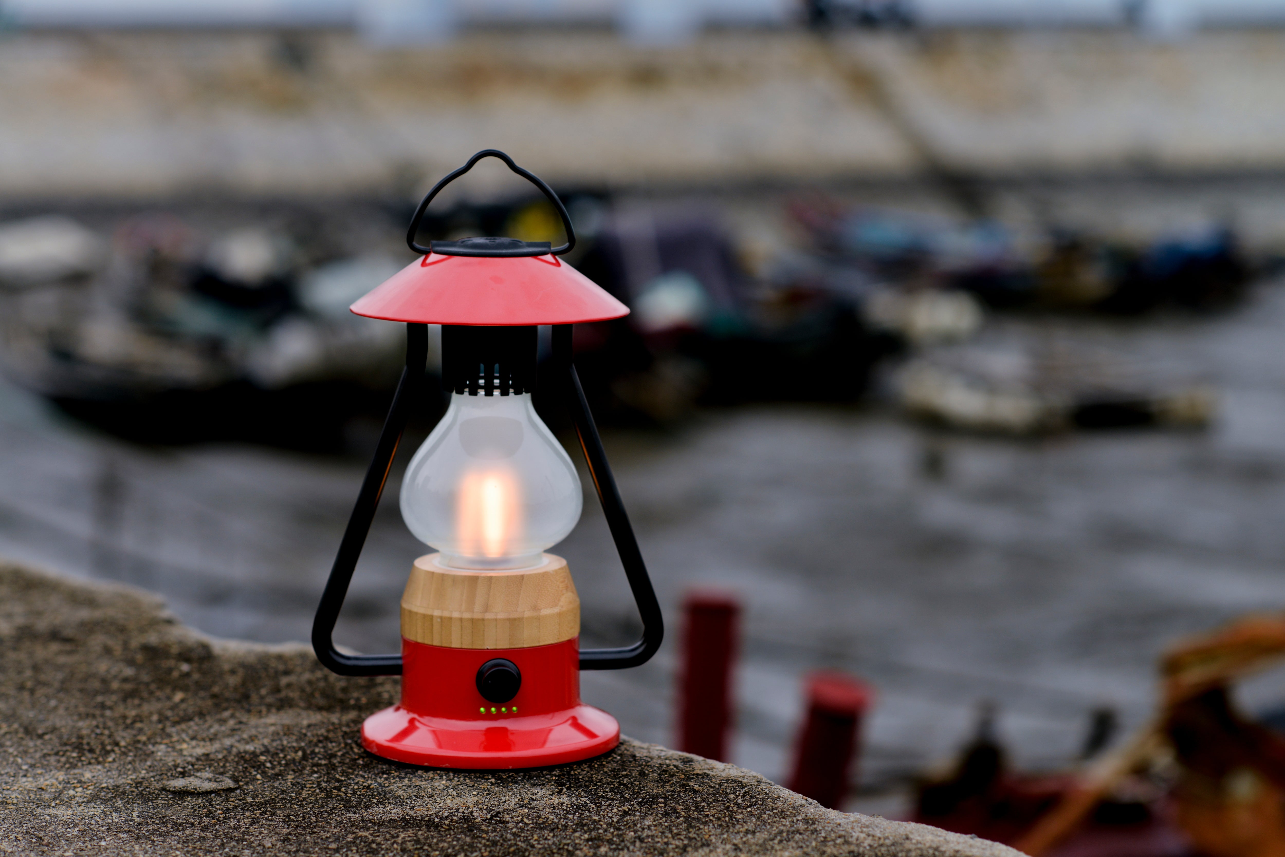 TRU De-LIGHT ROMANTICO LED All-in-One Lamp, Rechargeable, Bluetooth Music Speaker - FIRE RED / YELLOW / AUQA BLUE / GREEN / BLACK 