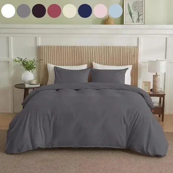 Serta Simply Clean Pleated Duvet Cover Queen 
