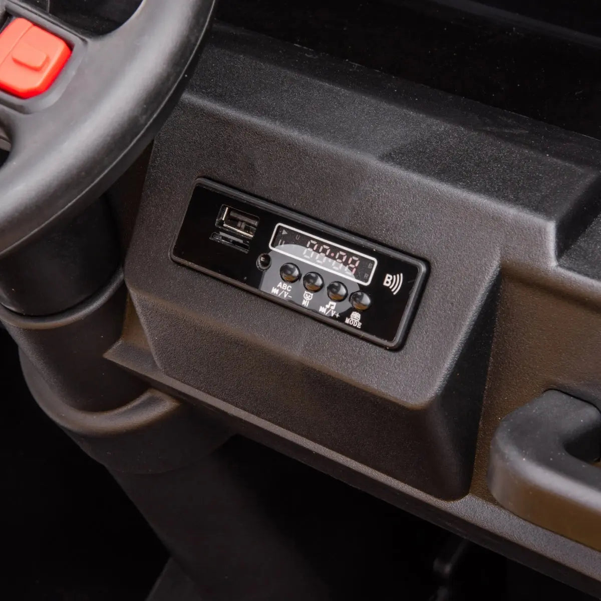 24V 6 Wheeler Freddo Tractor Trailer 2 Seater Ride-on with Dump Cart and Parental Remote 