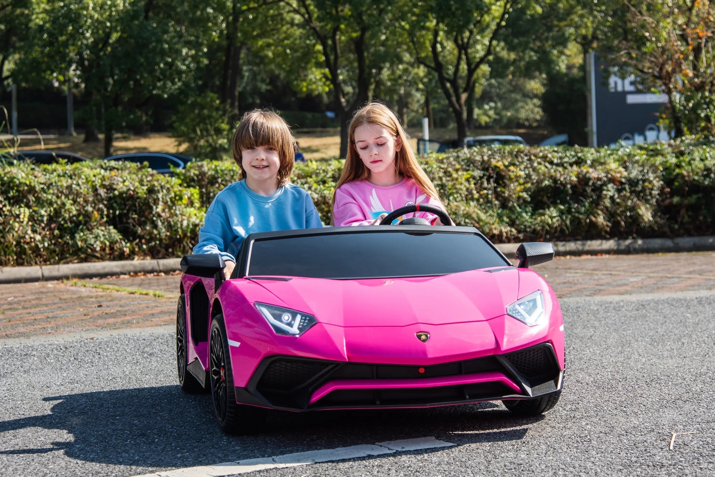 24V Lamborghini Aventador 2 Seater Ride On Car for Kids: Advanced Brushless Motor & Differential for High-Octane Fun 