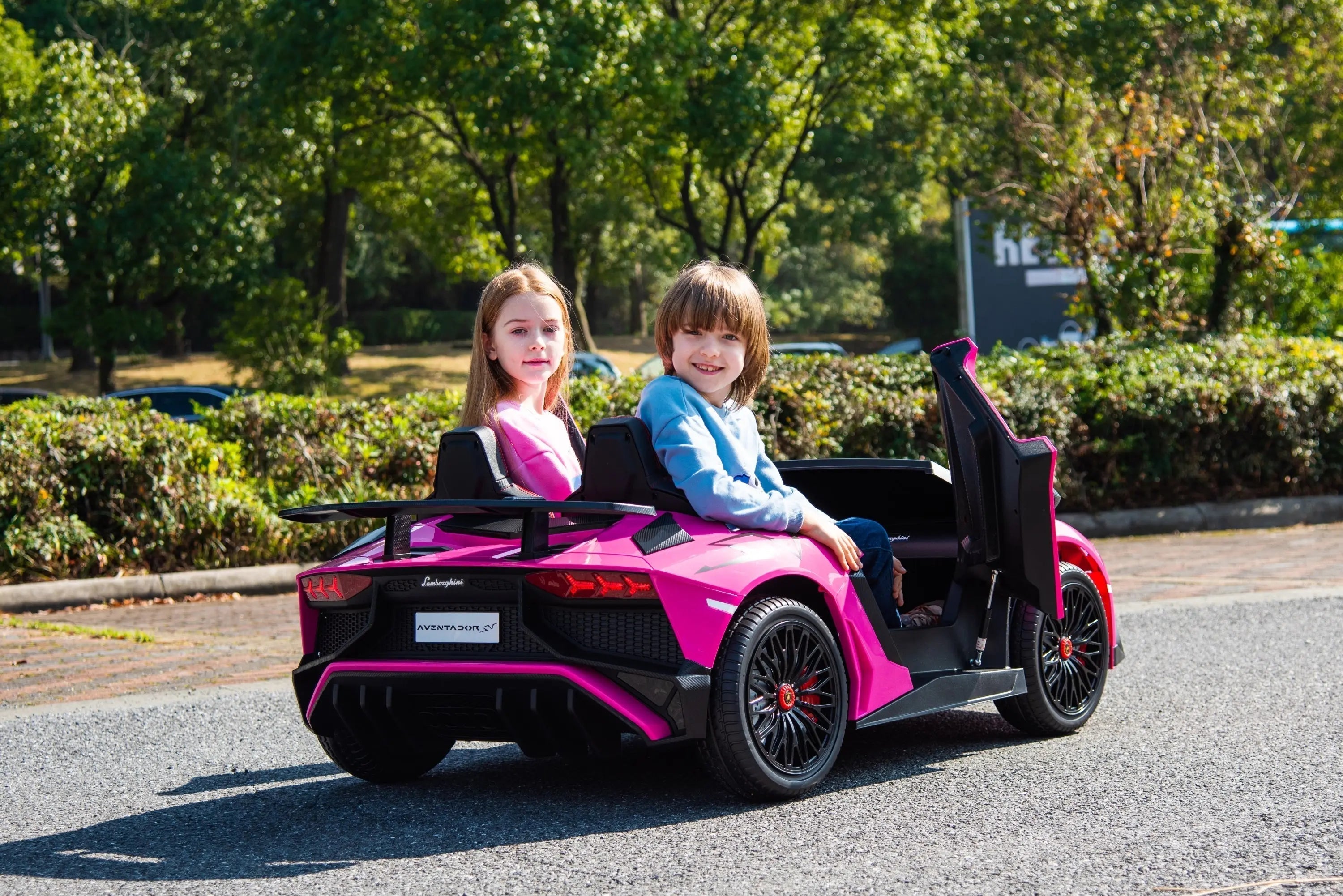 24V Lamborghini Aventador 2 Seater Ride On Car for Kids: Advanced Brushless Motor & Differential for High-Octane Fun 