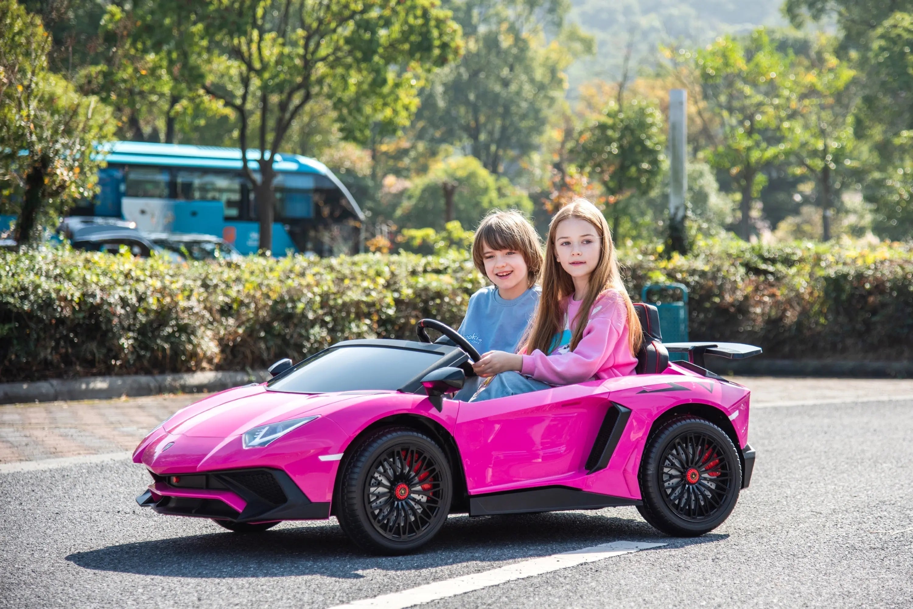 24V Lamborghini Aventador 2 Seater Ride On Car for Kids: Advanced Brushless Motor & Differential for High-Octane Fun 