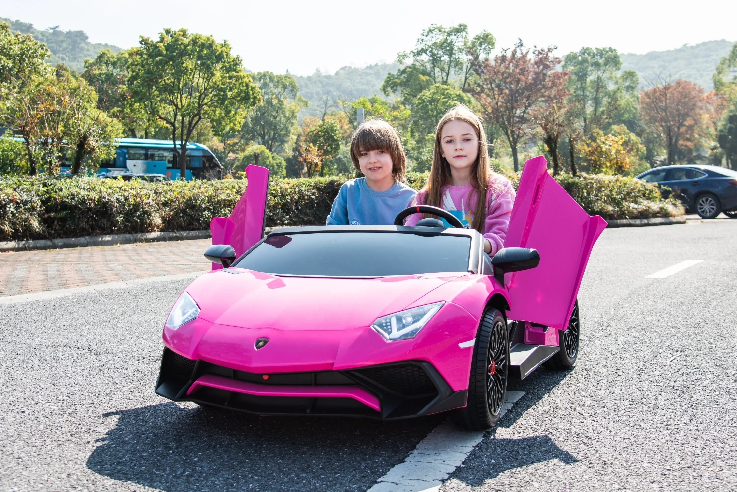 24V Lamborghini Aventador 2 Seater Ride On Car for Kids: Advanced Brushless Motor & Differential for High-Octane Fun 