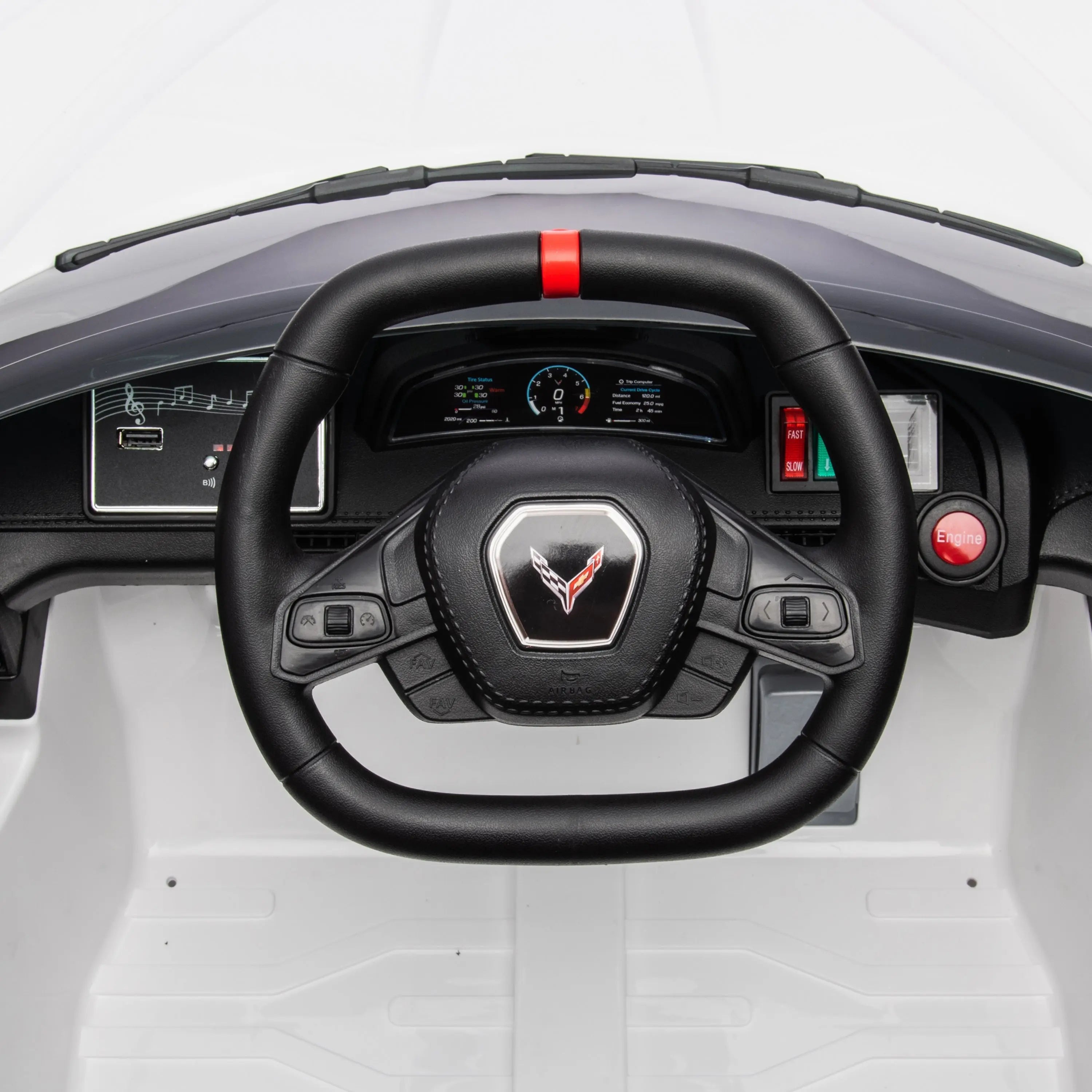 12V Chevrolet Corvette C8 1-Seater Kids Ride-On Car 