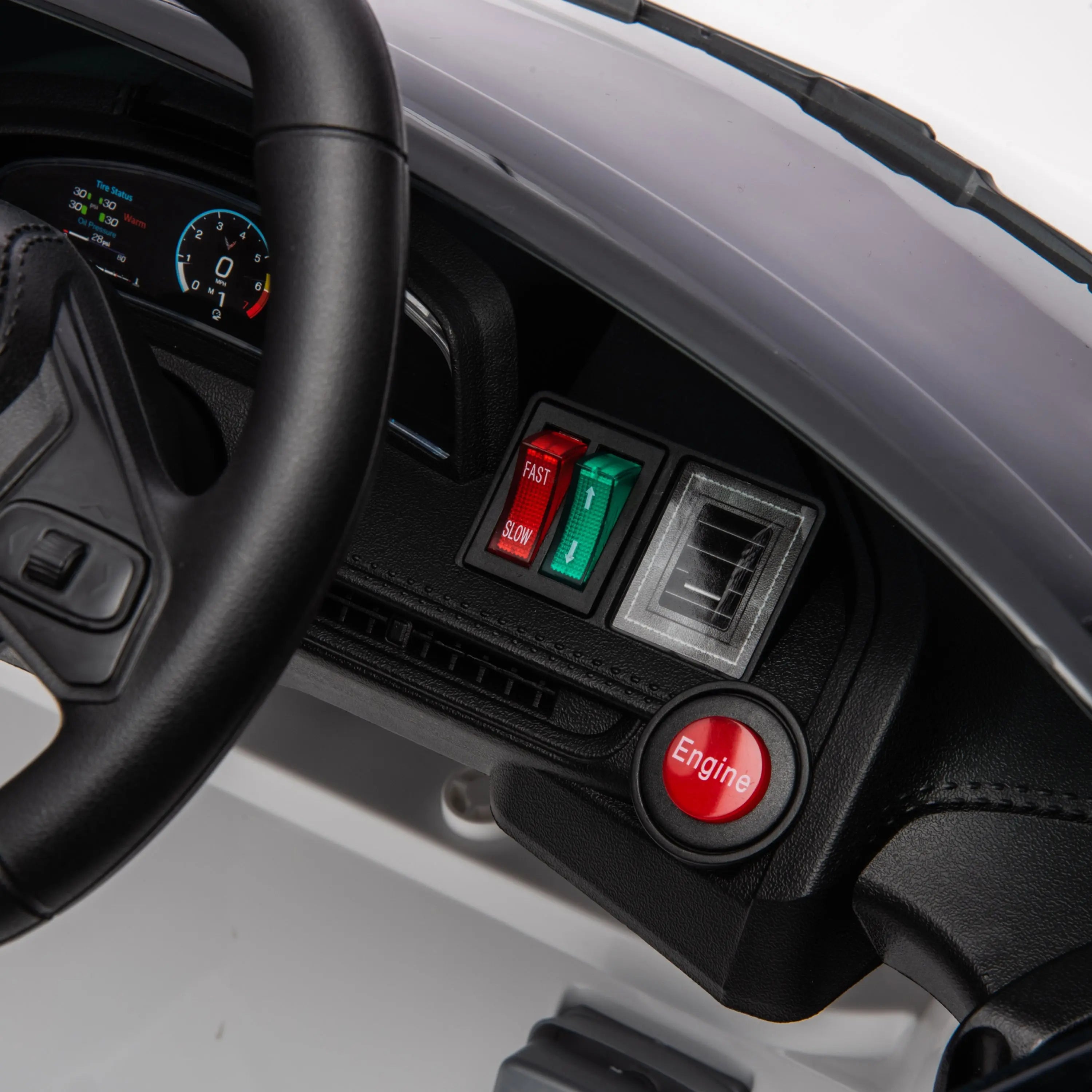 12V Chevrolet Corvette C8 1-Seater Kids Ride-On Car 