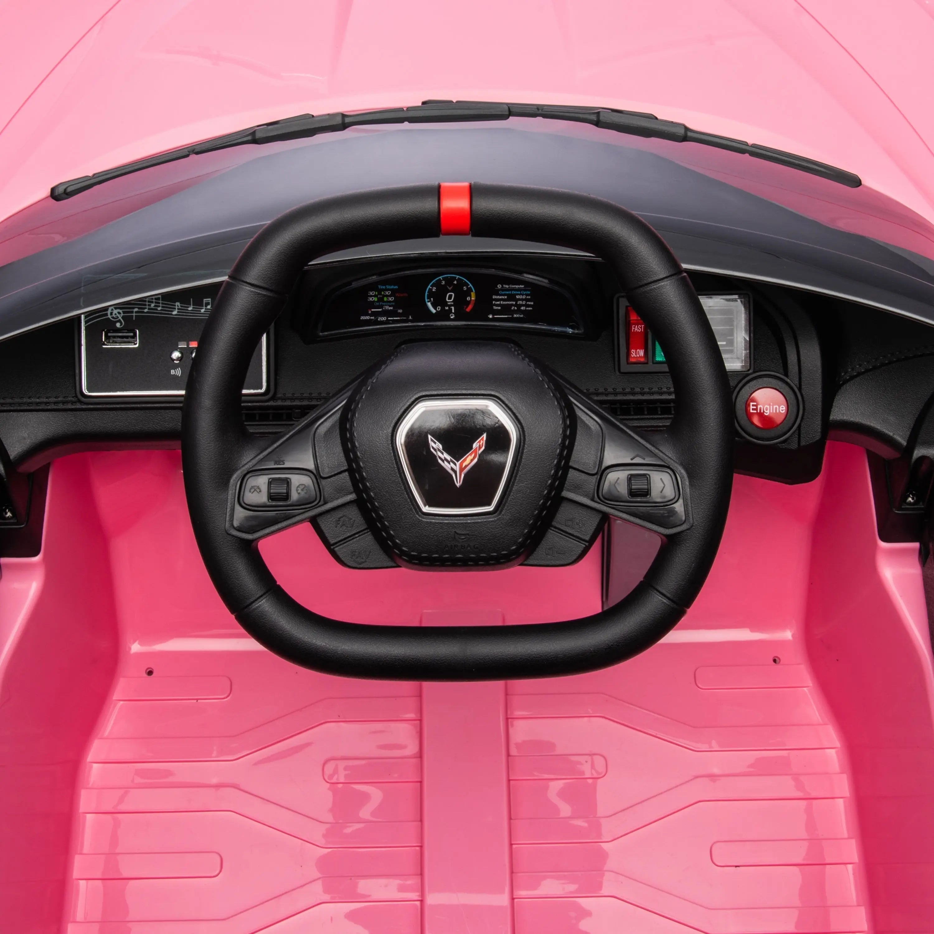 12V Chevrolet Corvette C8 1-Seater Kids Ride-On Car 