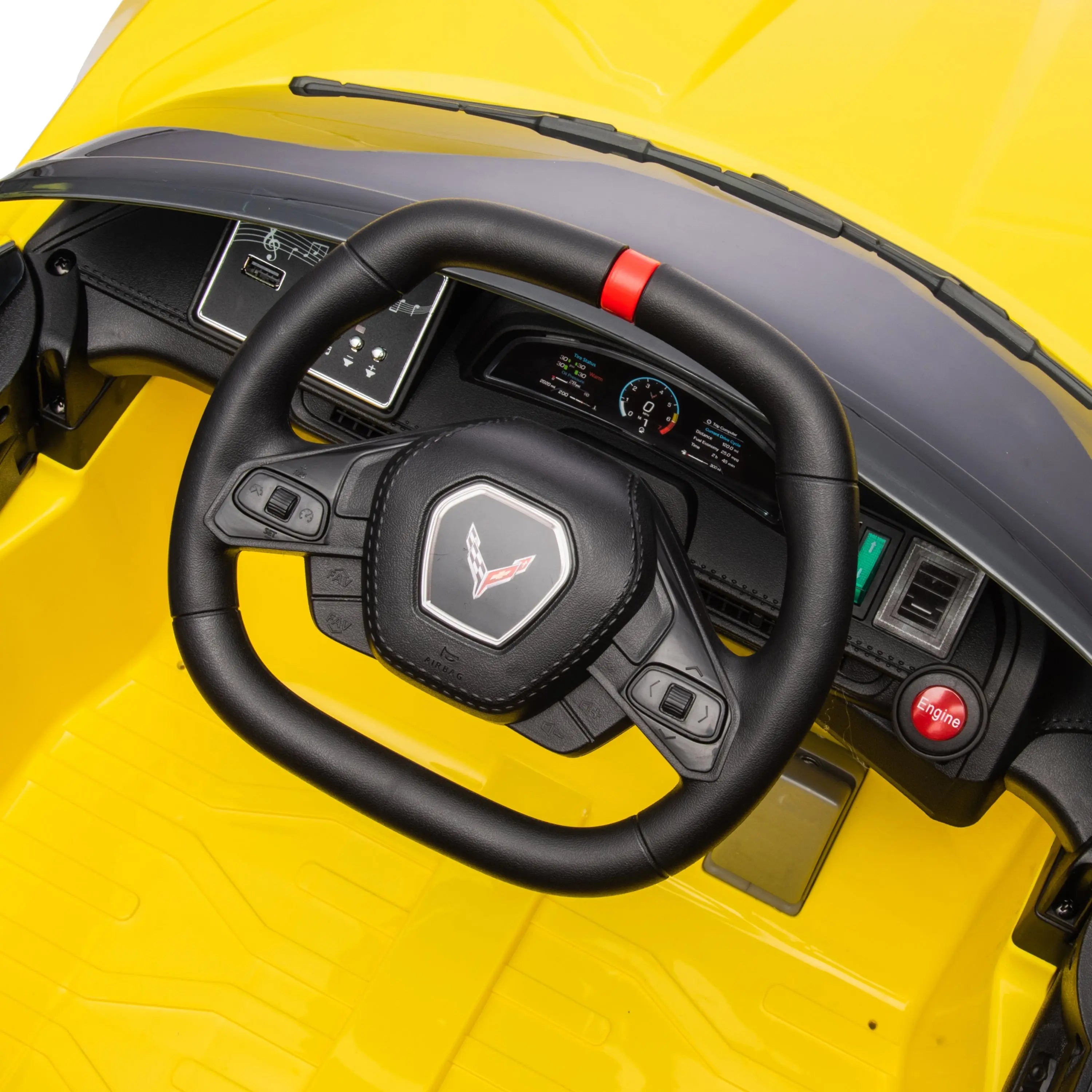 12V Chevrolet Corvette C8 1-Seater Kids Ride-On Car 