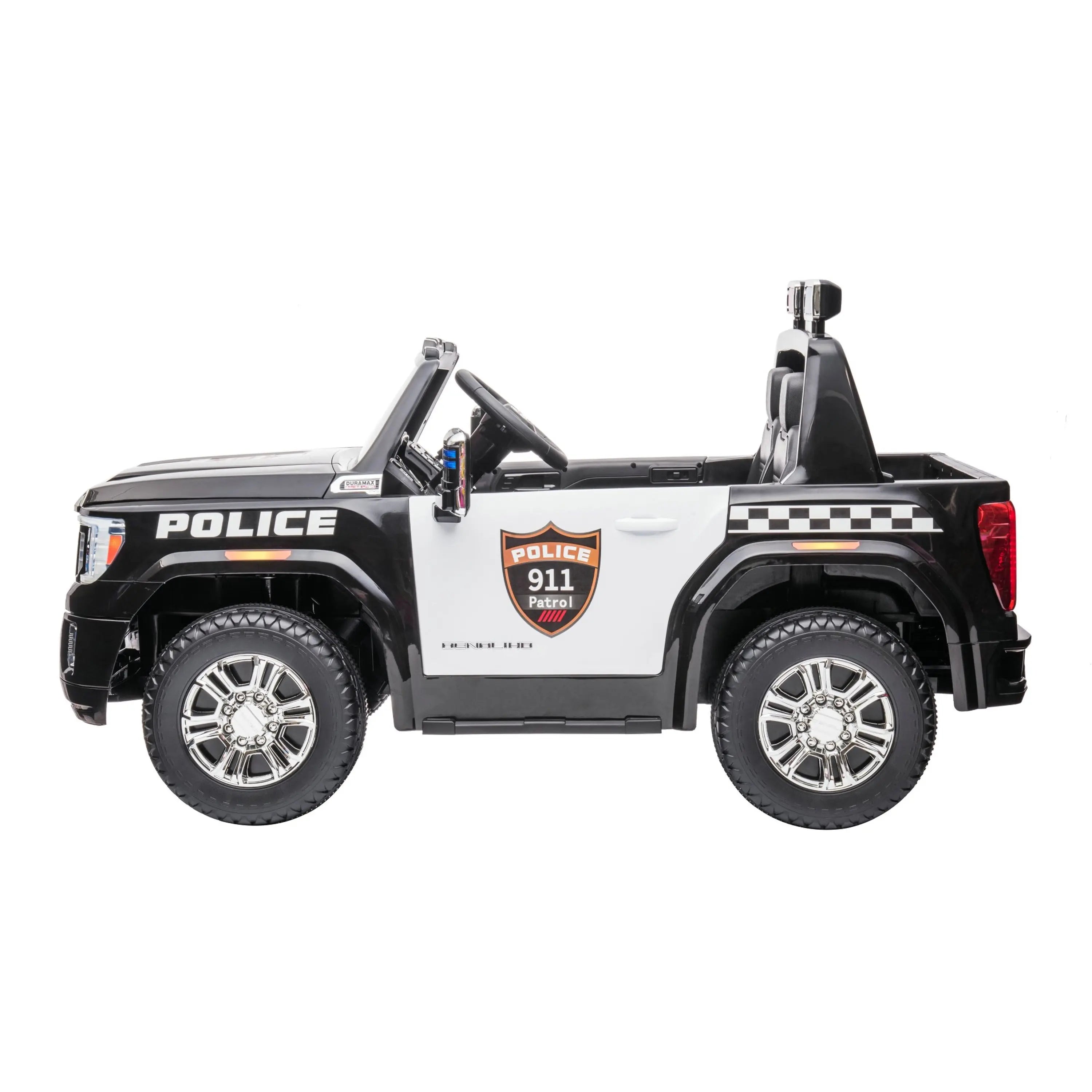 24V GMC Sierra Denali 2 Seater Police Ride-On Truck 