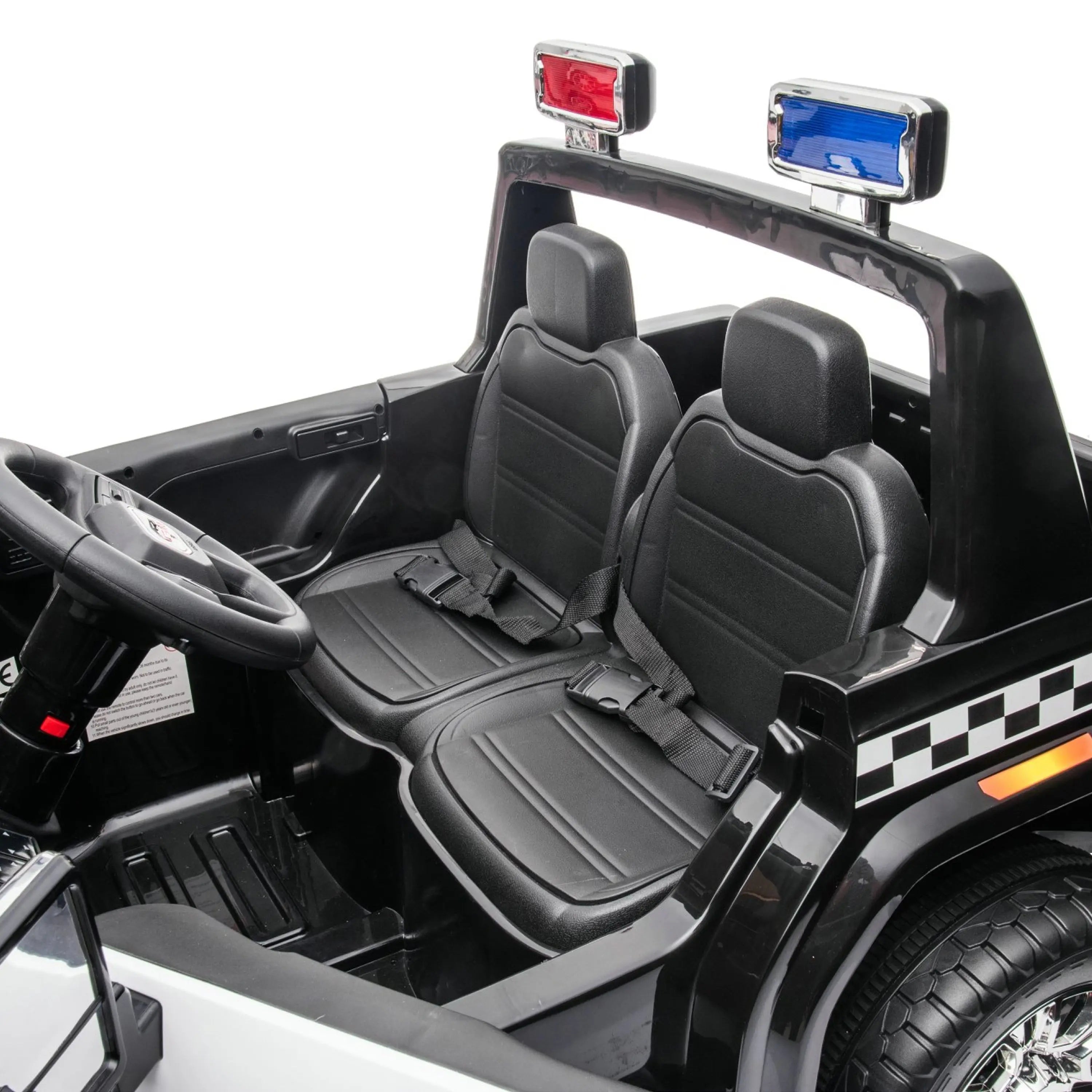 24V GMC Sierra Denali 2 Seater Police Ride-On Truck 