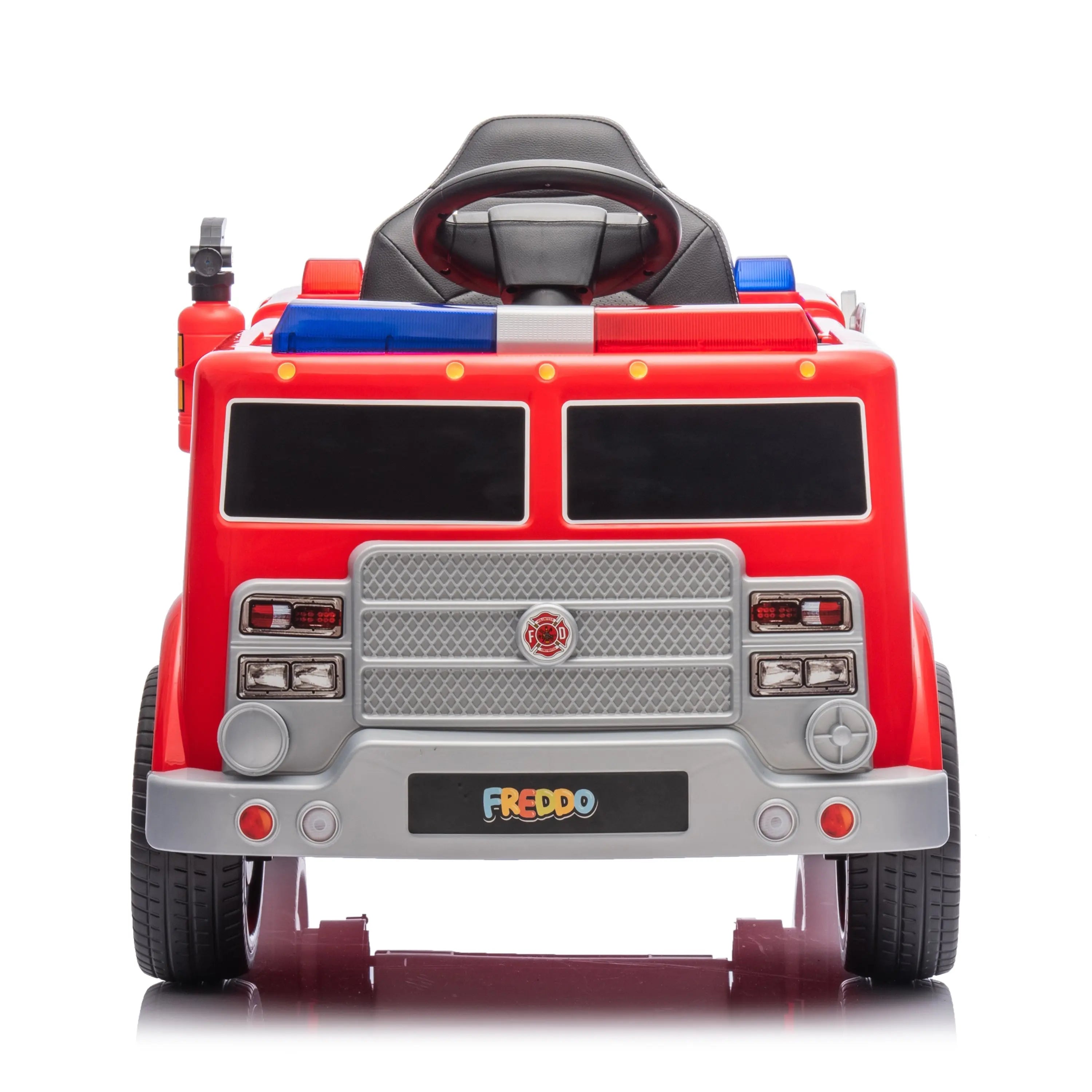 12V Freddo Fire Truck 1 Seater Ride on 