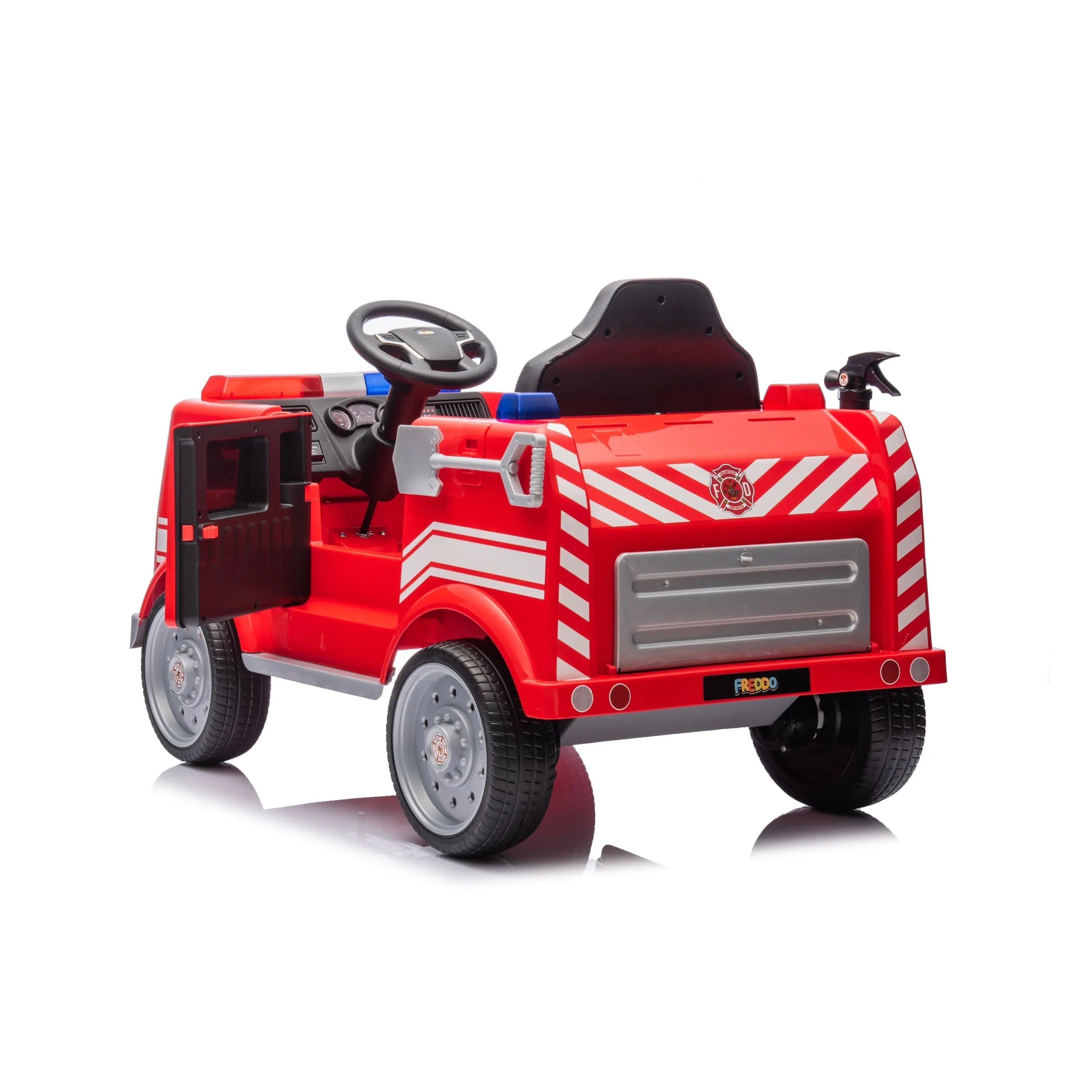 12V Freddo Fire Truck 1 Seater Ride on 