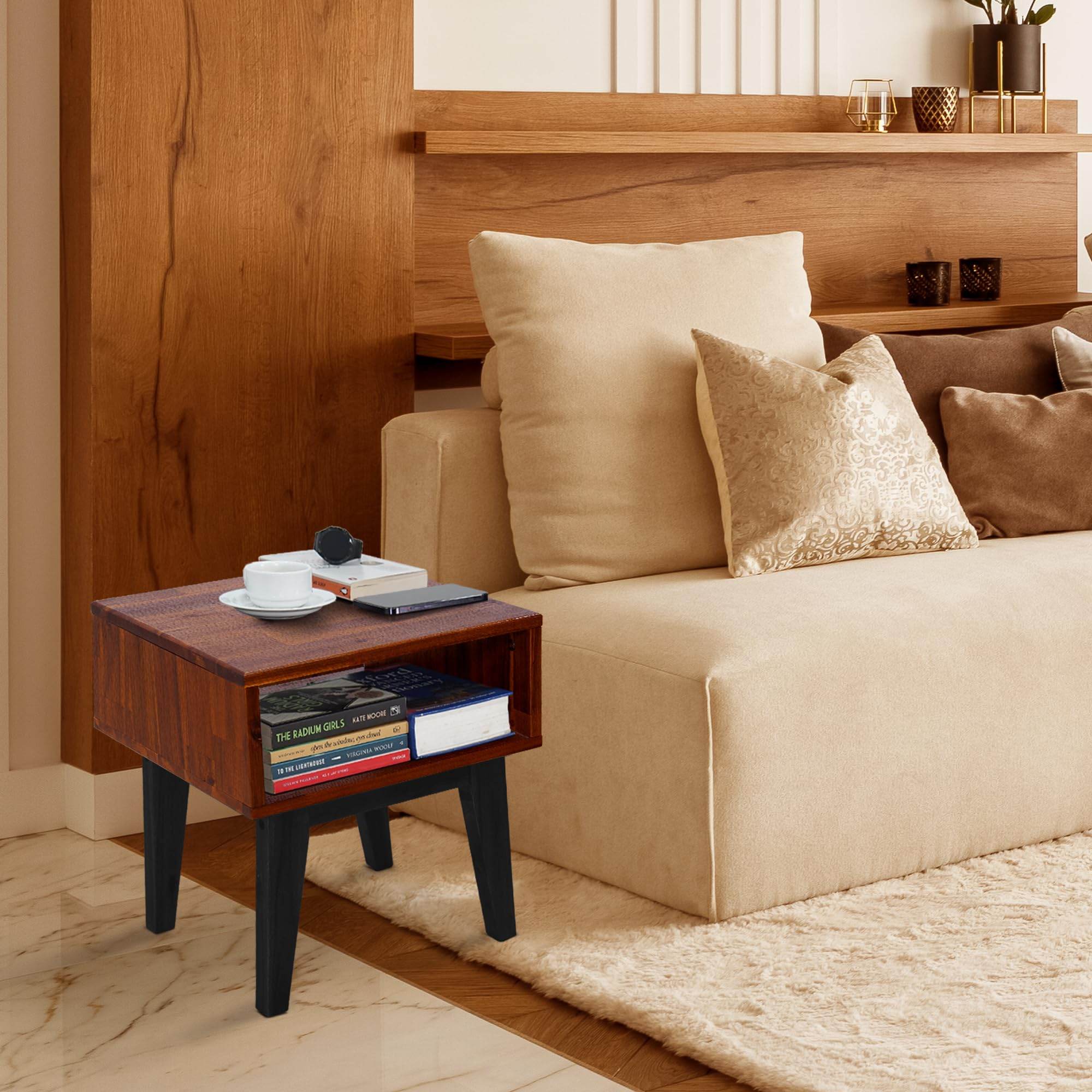 Serena Solid Wood Nightstand 