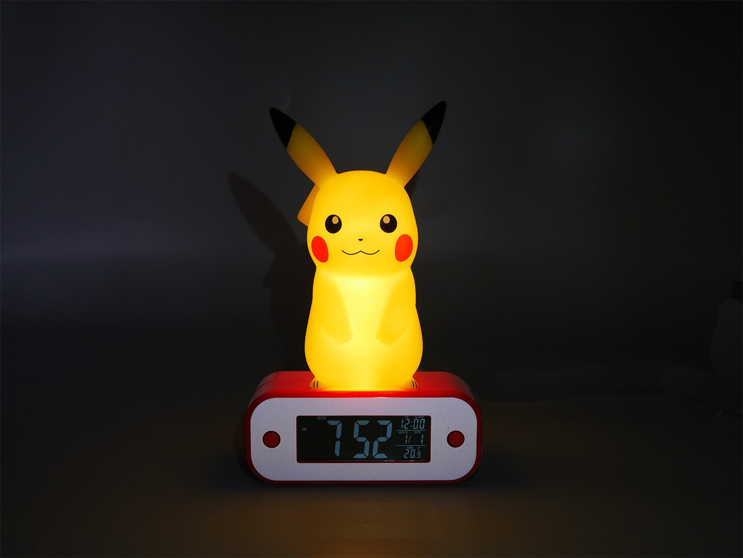 Pikachu Light-Up Alarm Clock Pokémon 
