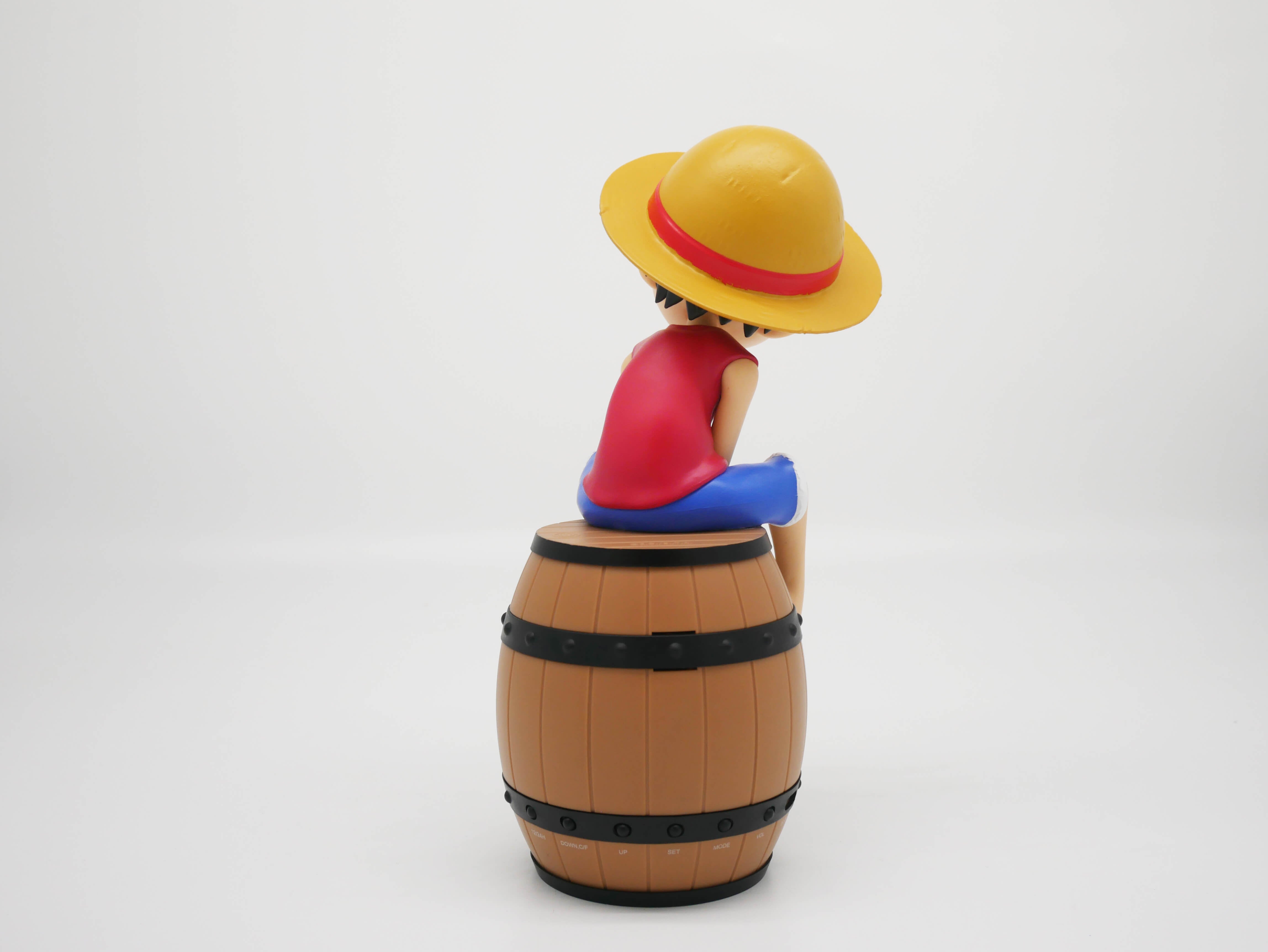 Alarm Clock Luffy on Barrel One Piece 