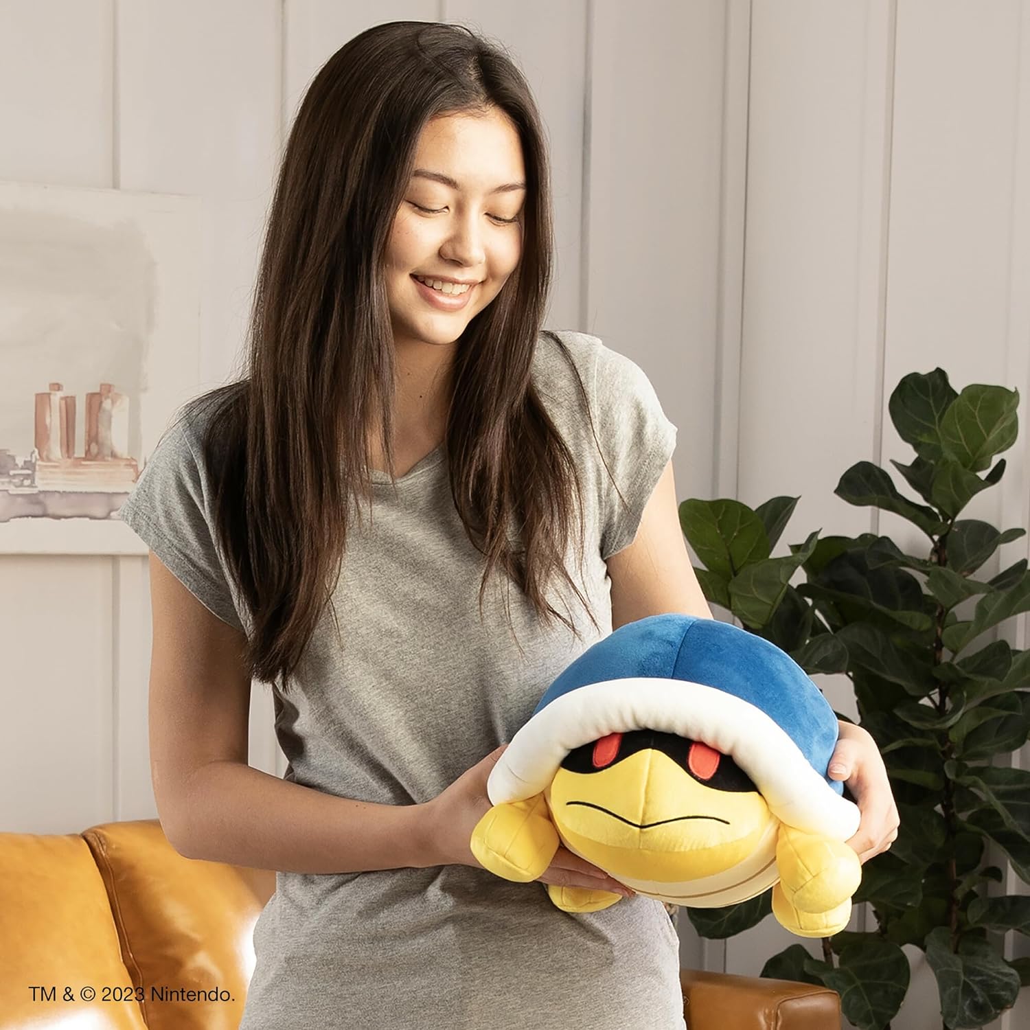 Club Mocchi-Mocchi Giant Nintendo Super Mario Plush 15 inch Plush - Buzzy Beetle Plushie 