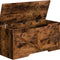 HOOBRO Storage Chest 100 cm Toy Box Organizer, Wooden Storage Bench with Safety Hinge, Rustic Brown BF771CW01G1