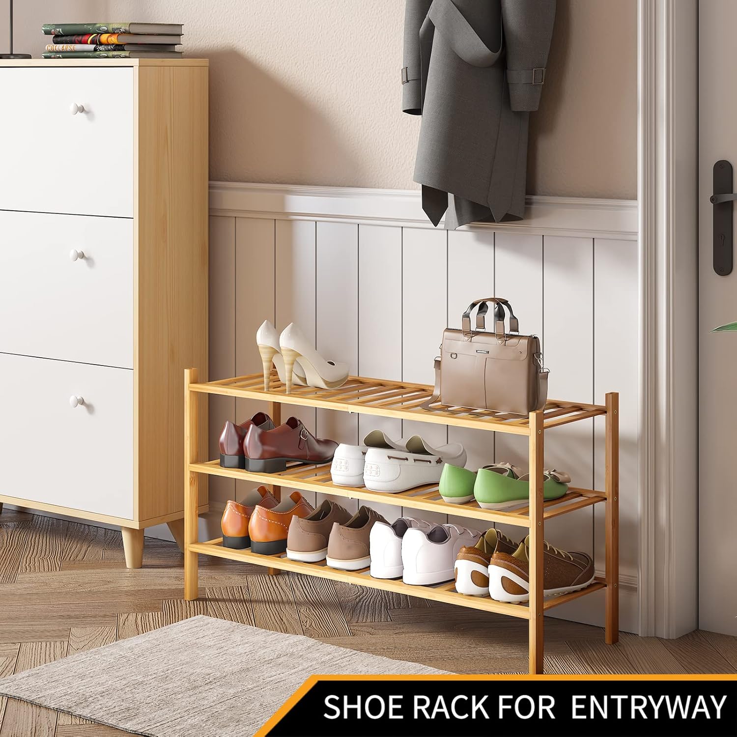 BAMBOO SHOE RACK