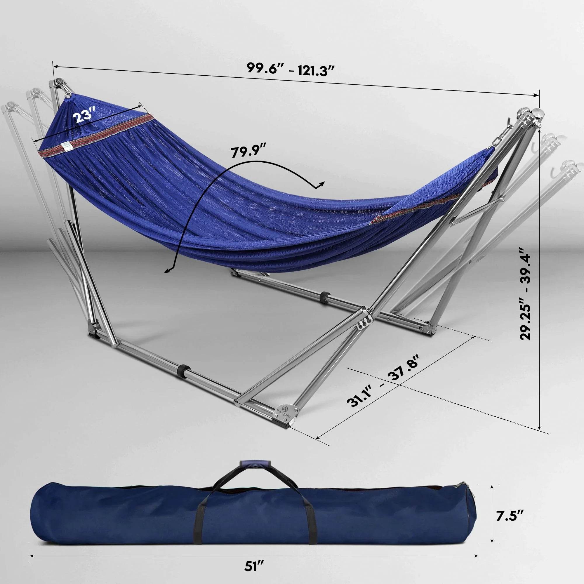 Tranquillo Original Stainless Steel Hammock Stand 