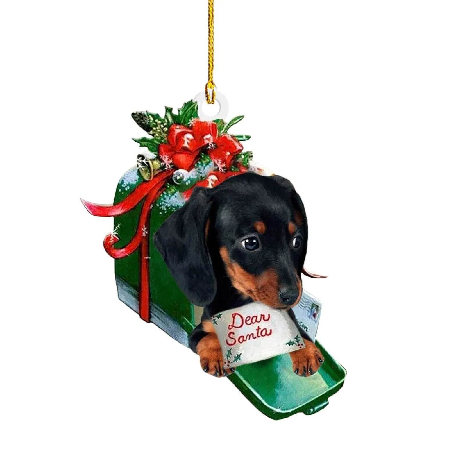 Christmas Sausage Dog Decorations Home 
