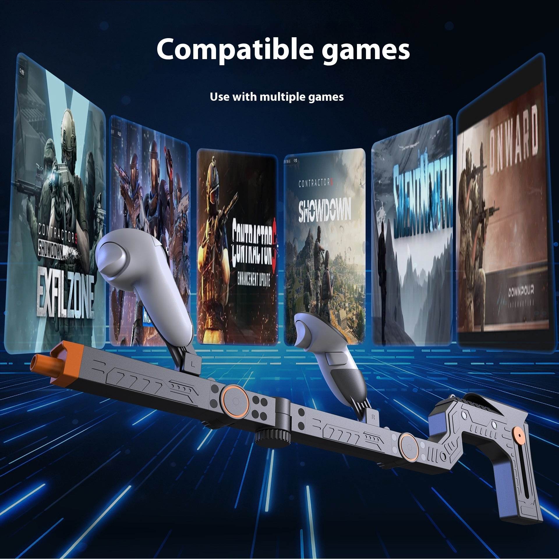 Quest 3 Gun Mount Submachine Gun VR Physical Auxiliary Accessories 