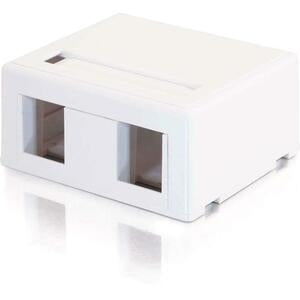 C2G 2 Socket Keystone Jack Surface Mounting Box 