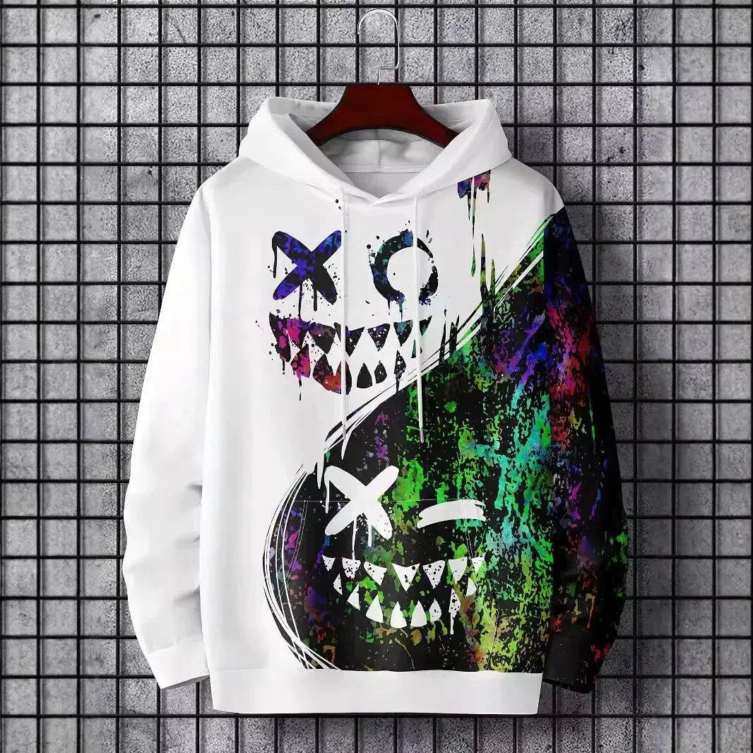 Autumn Winter Halloween Inspired Hoodie Sweatshirt Pullover tops for men 