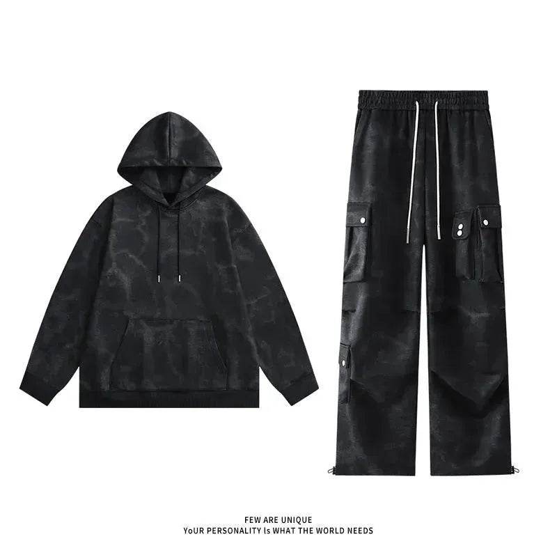 Men's 2 pcs Hoodie set outfit Sweatshirt and Sweatpants 