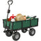 Steel Garden Cart, Utility Wagon Cart with Removable Liner, Quick-Release Sides, 10