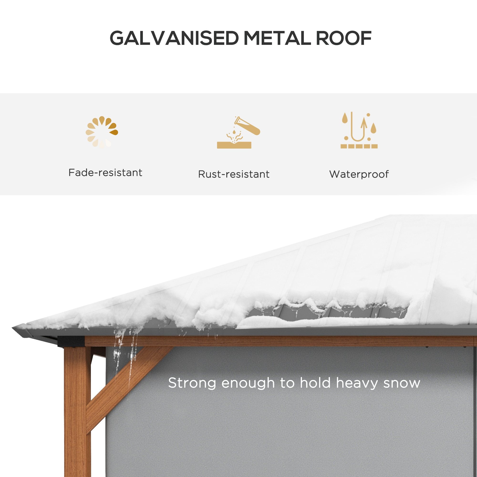 Outsunny 13' x 10' Hardtop Gazebo with Netting Sidewalls and Curtains, Galvanized Steel Outdoor Gazebo Canopy for Garden 