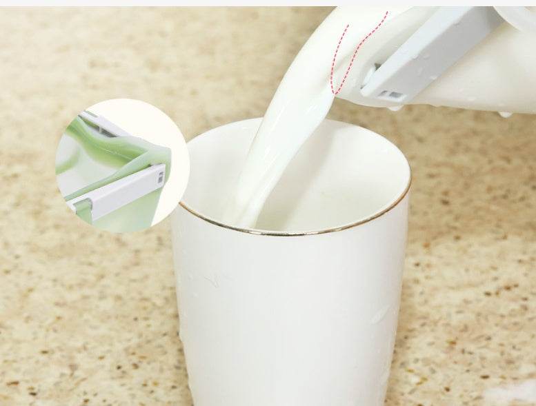 Reusable Silicone Food storage Bag Vacuum Seal Freezer Bag 