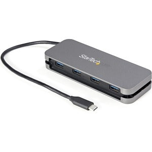 4 Port USB C Hub - 4x USB-A - 5Gbps USB 3.0 Type-C Hub (USB 3.2/3.2 Gen 1) - Bus Powered - 11" Long Cable w/ Cable Management 