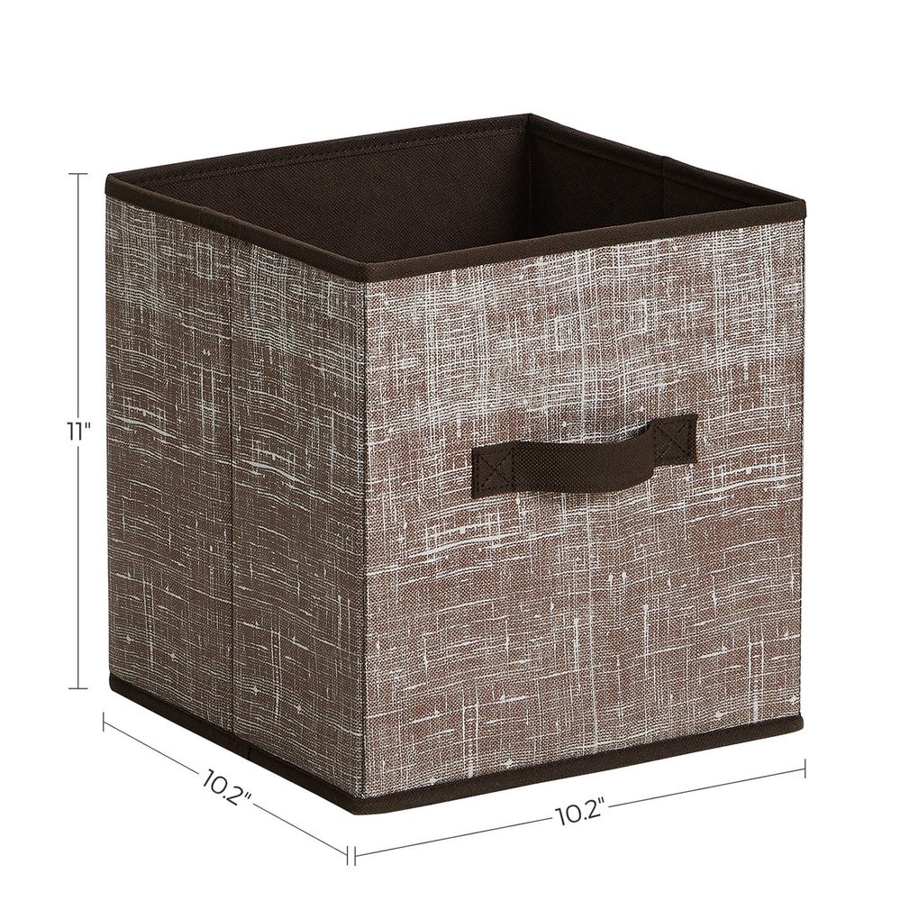 SONGMICS Non-Woven Fabric Storage Cubes with Double Handles 