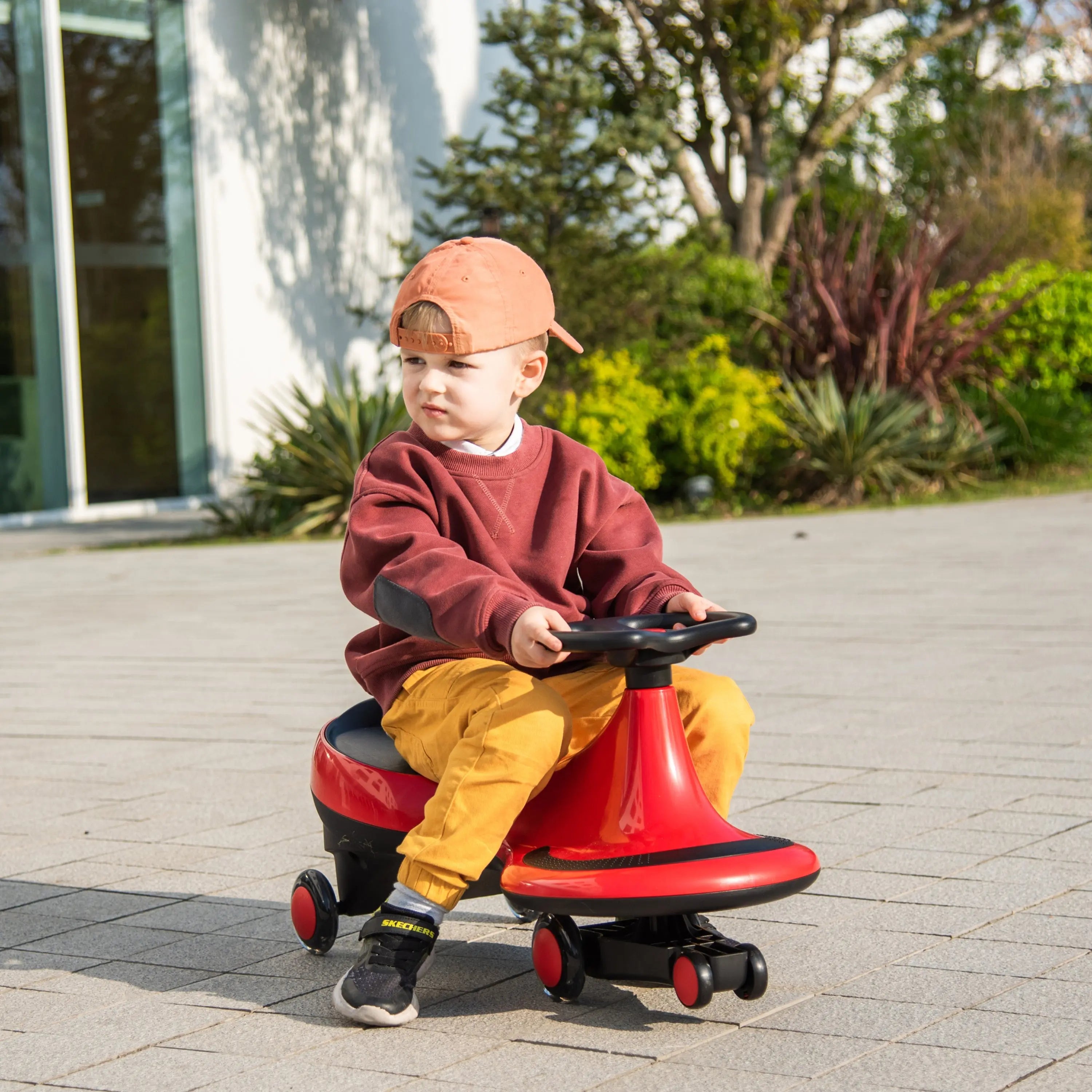 Freddo Toys Swing Car with Flashing Wheels 