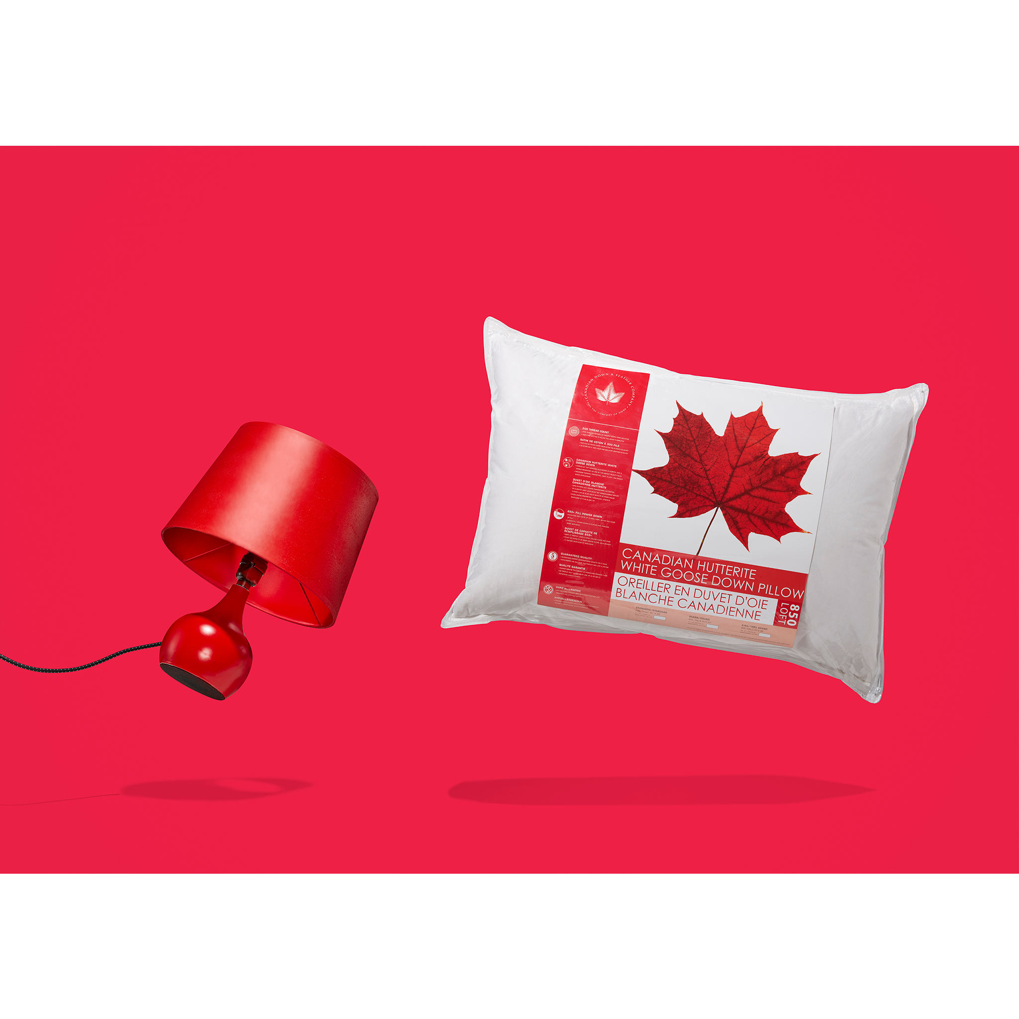 850 Loft Hutterite Goose Down Pillow 