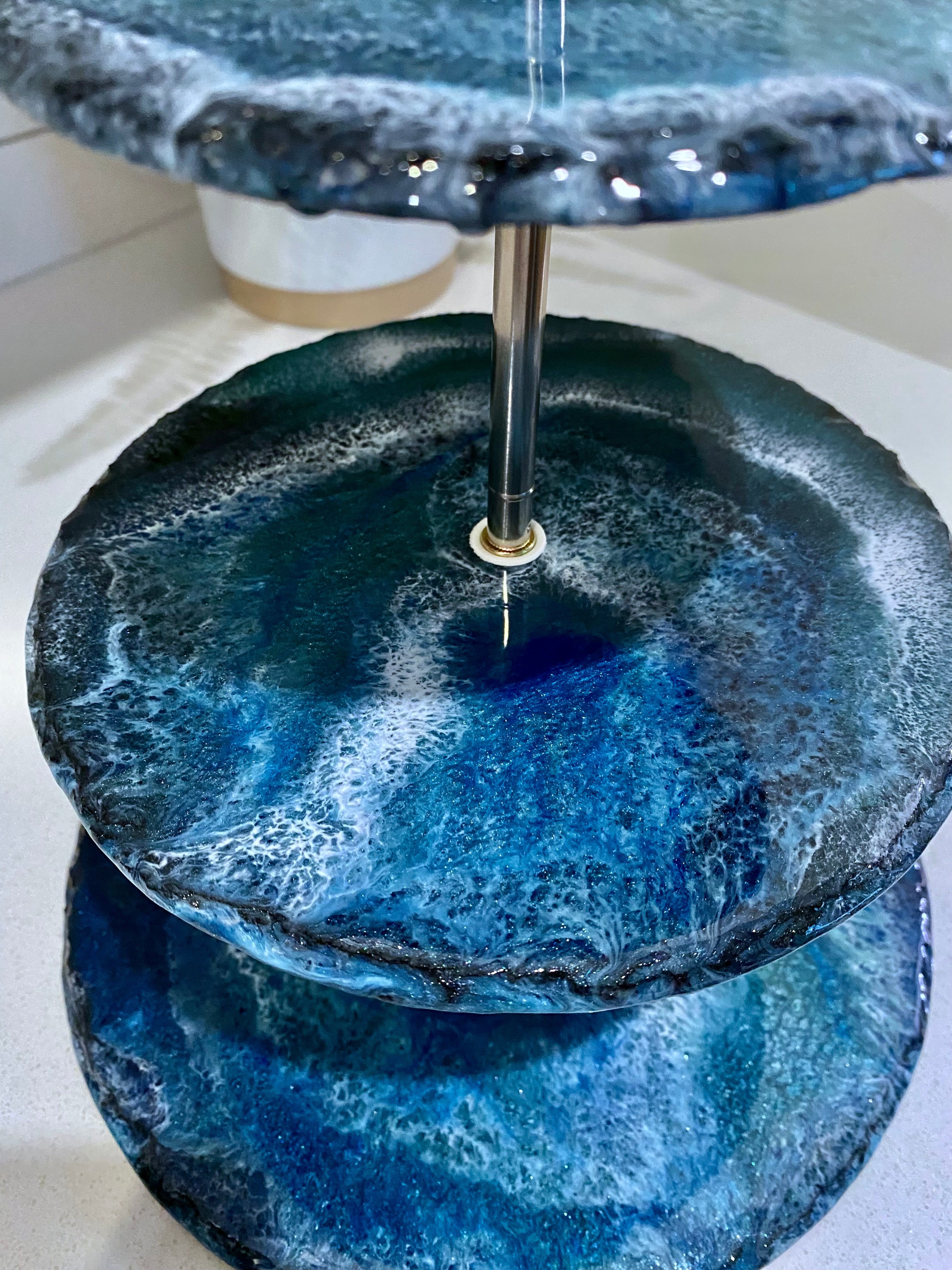 Slate Tiered Serving Platter 
